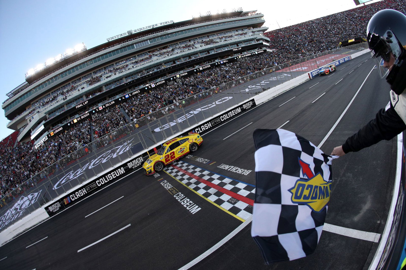 Joey Logano Wins the Busch Light Clash at the Los Angeles Coliseum