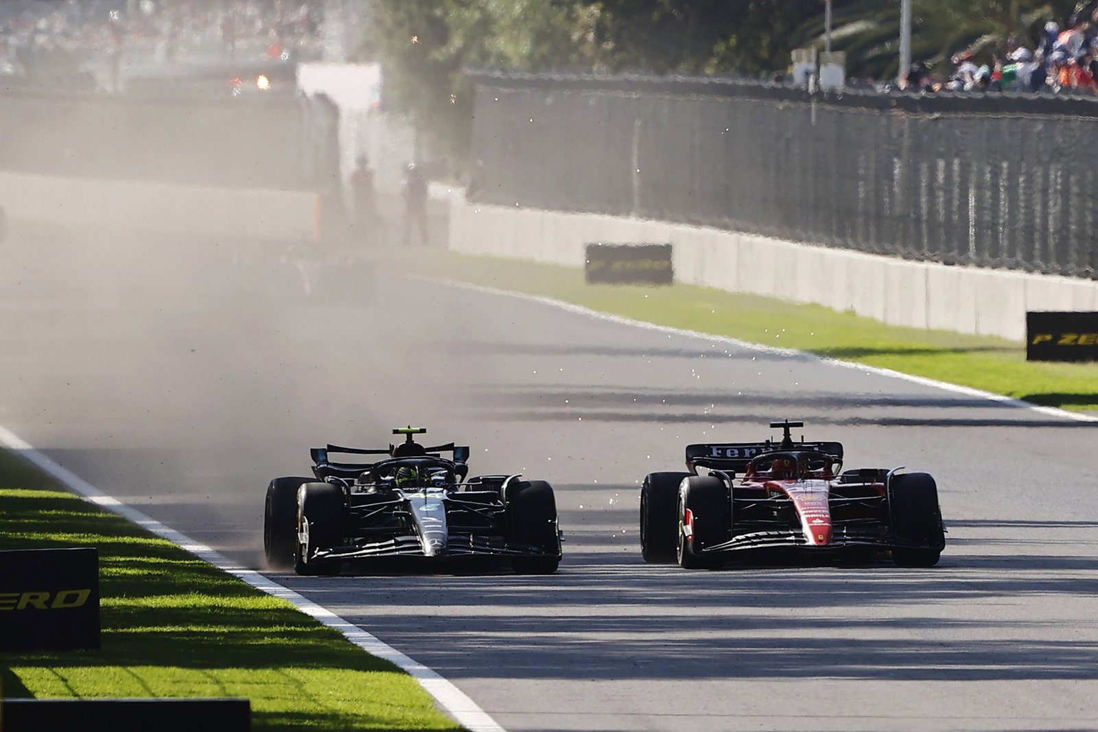 Lewis Hamilton reveals secret to getting epic Charles Leclerc pass done with ‘draggy’ Mercedes in F1 Mexico City GP&nbsp;