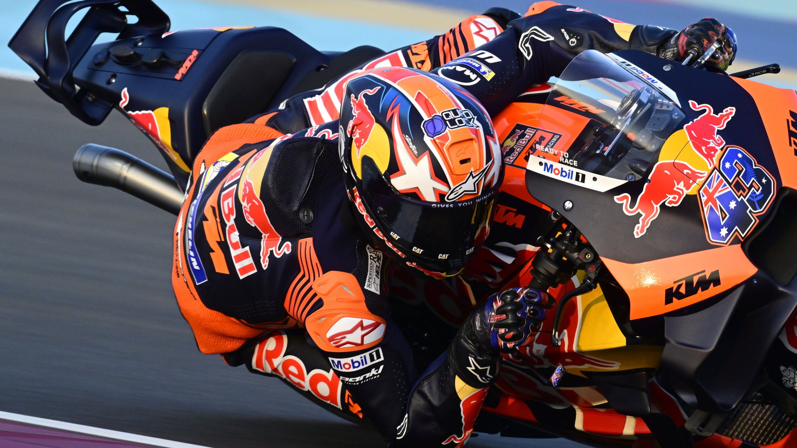 Jack Miller's new rear wing, Qatar 2023