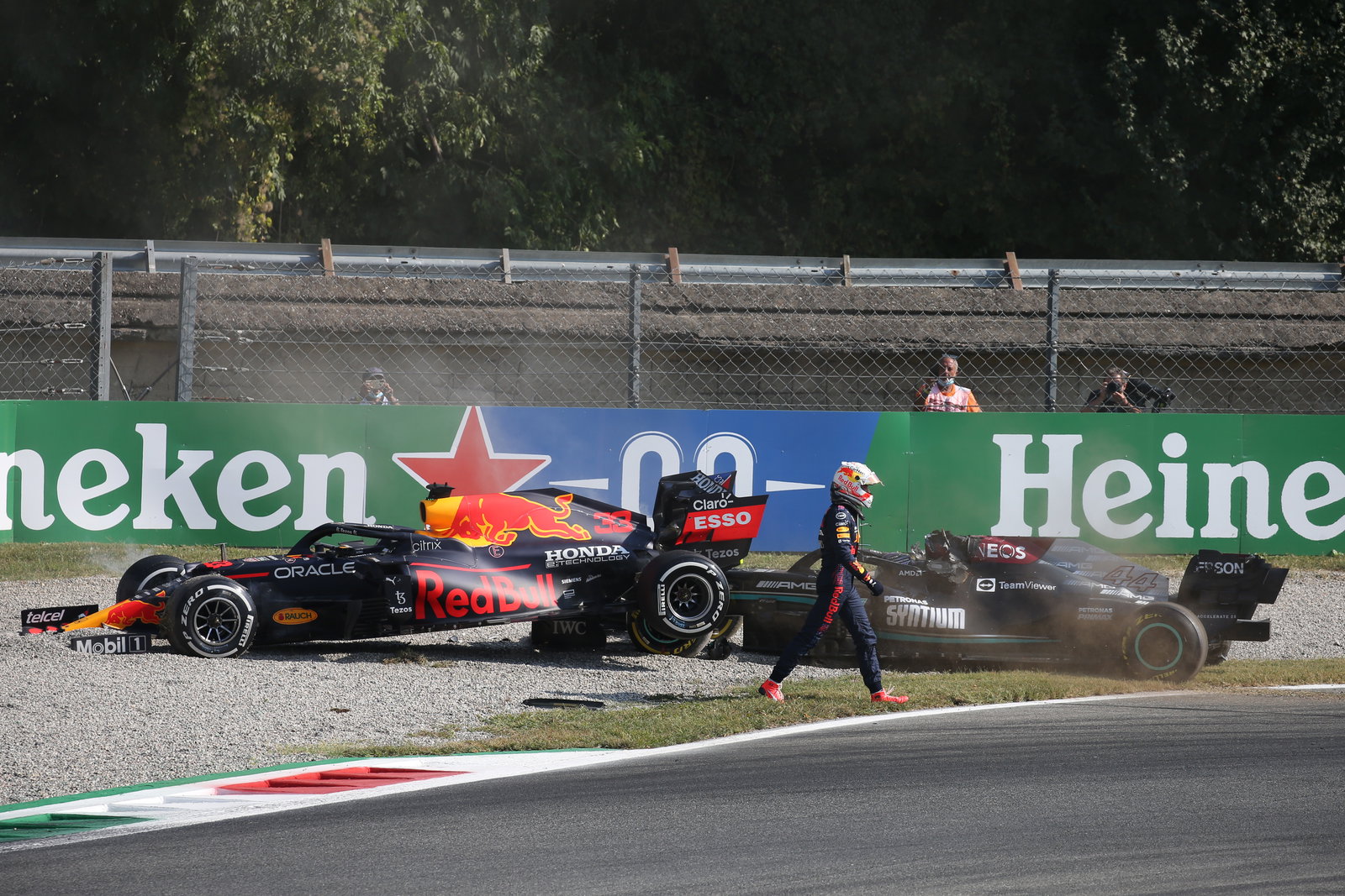 ‘Someone was watching over me’ - F1 champion Hamilton “grateful” Halo saved him