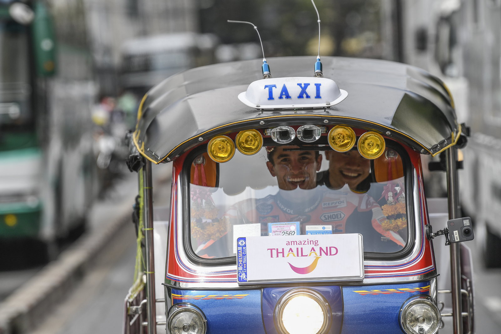 MotoGP Thailand: Marquez tours Bangkok, tries Tuk-Tuk!