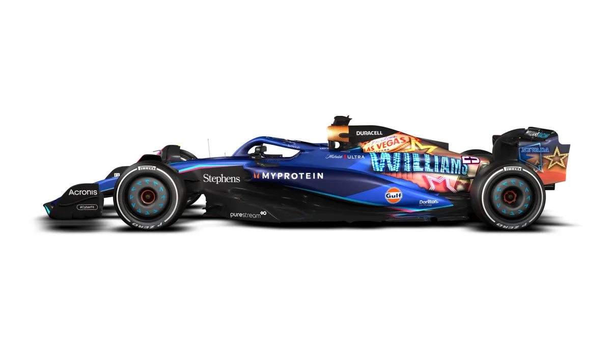 Red Bull, Williams the latest F1 teams to reveal new liveries for Las Vegas Grand Prix