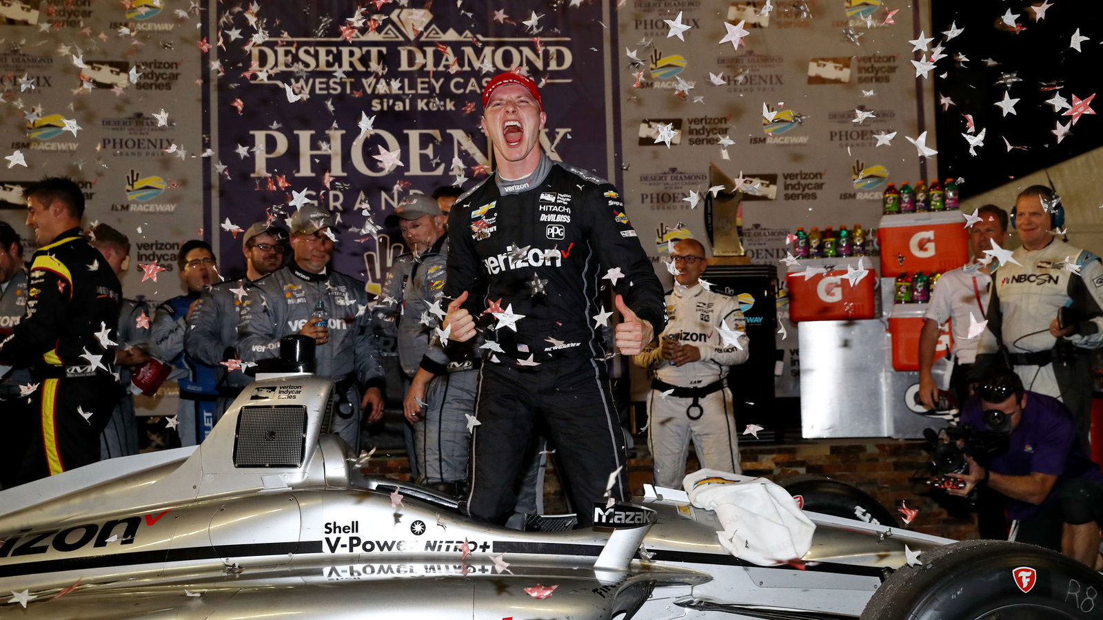Josef Newgarden menuntut kemenangan Phoenix IndyCar terlambat, menolak Wickens