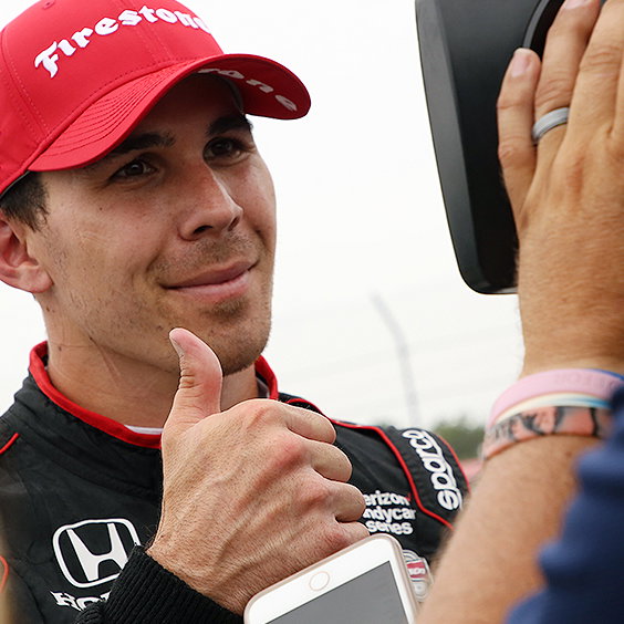 Robert Wickens takes surprise debut IndyCar pole at St. Petersburg