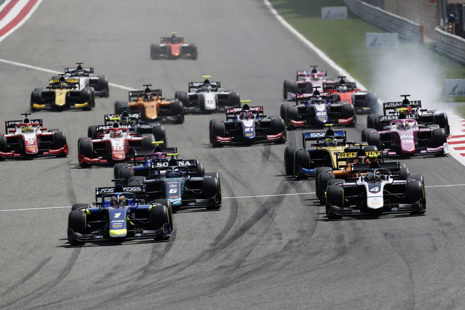 Latifi fights back from pit stop blunder to win Bahrain F2 opener