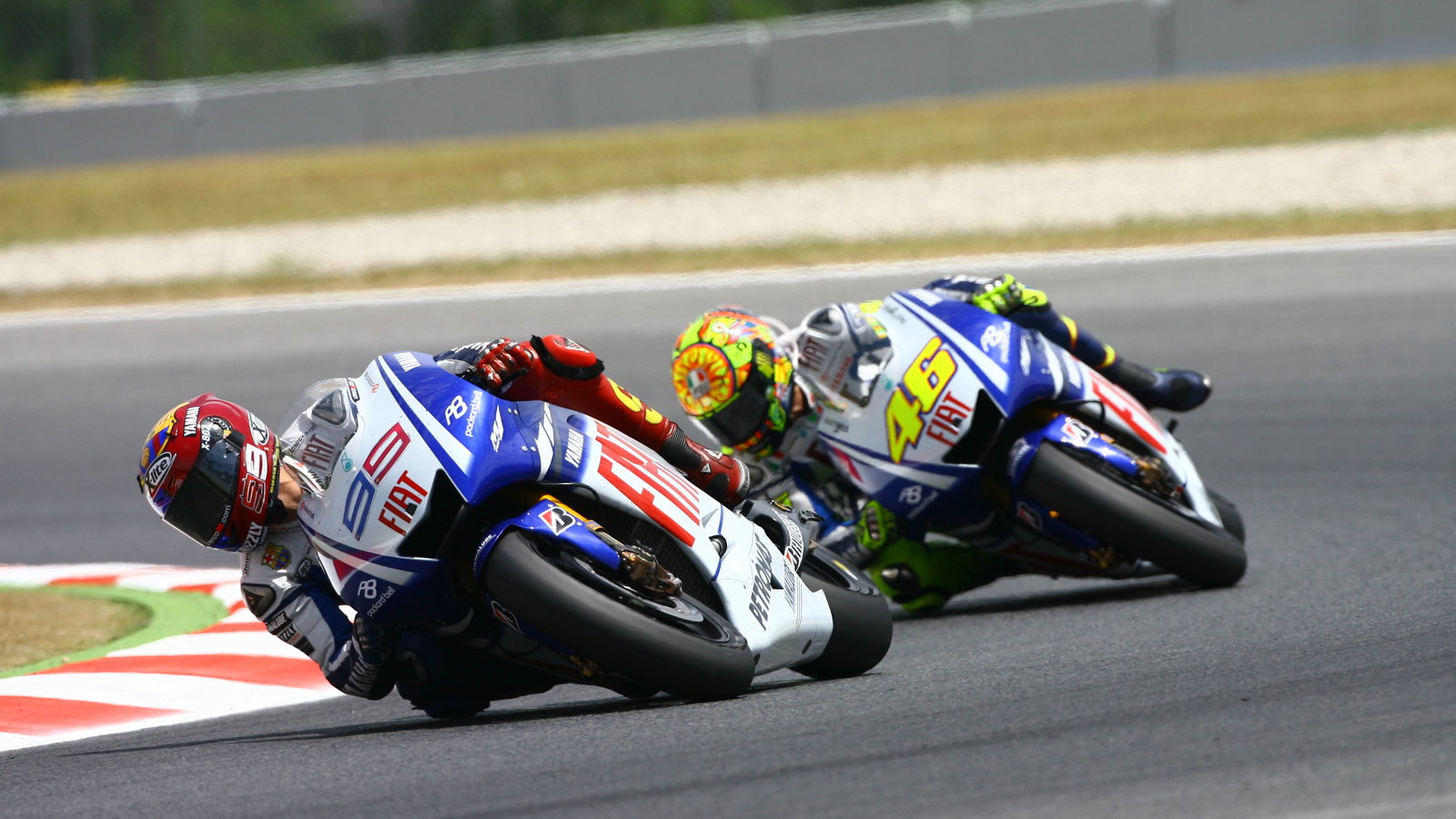Jorge Lorenzo, Valentino Rossi, Yamaha, Catalunya MotoGP, 2009,