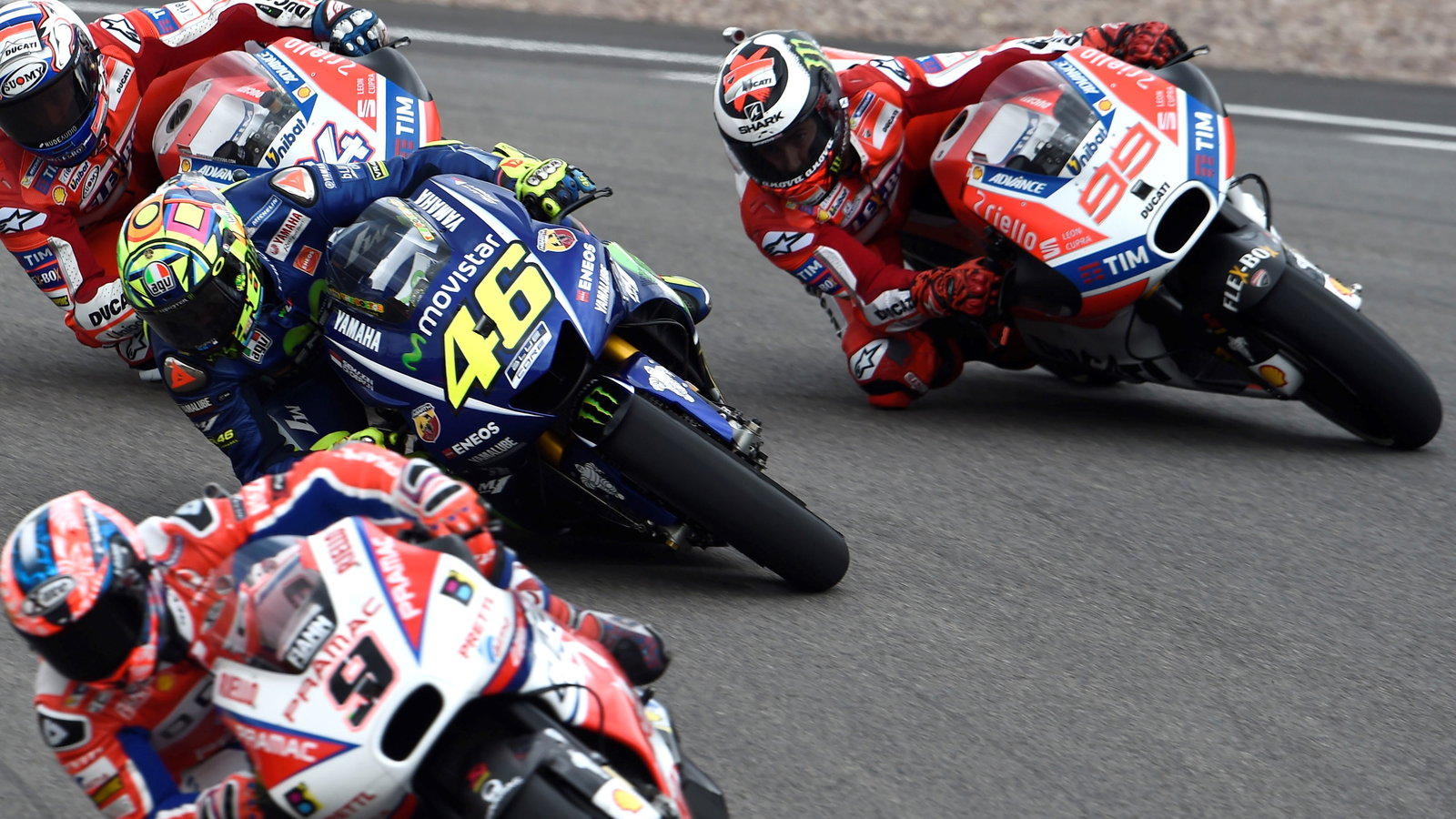 Lorenzo, Rossi, Dovizioso, Petrucci, 2017