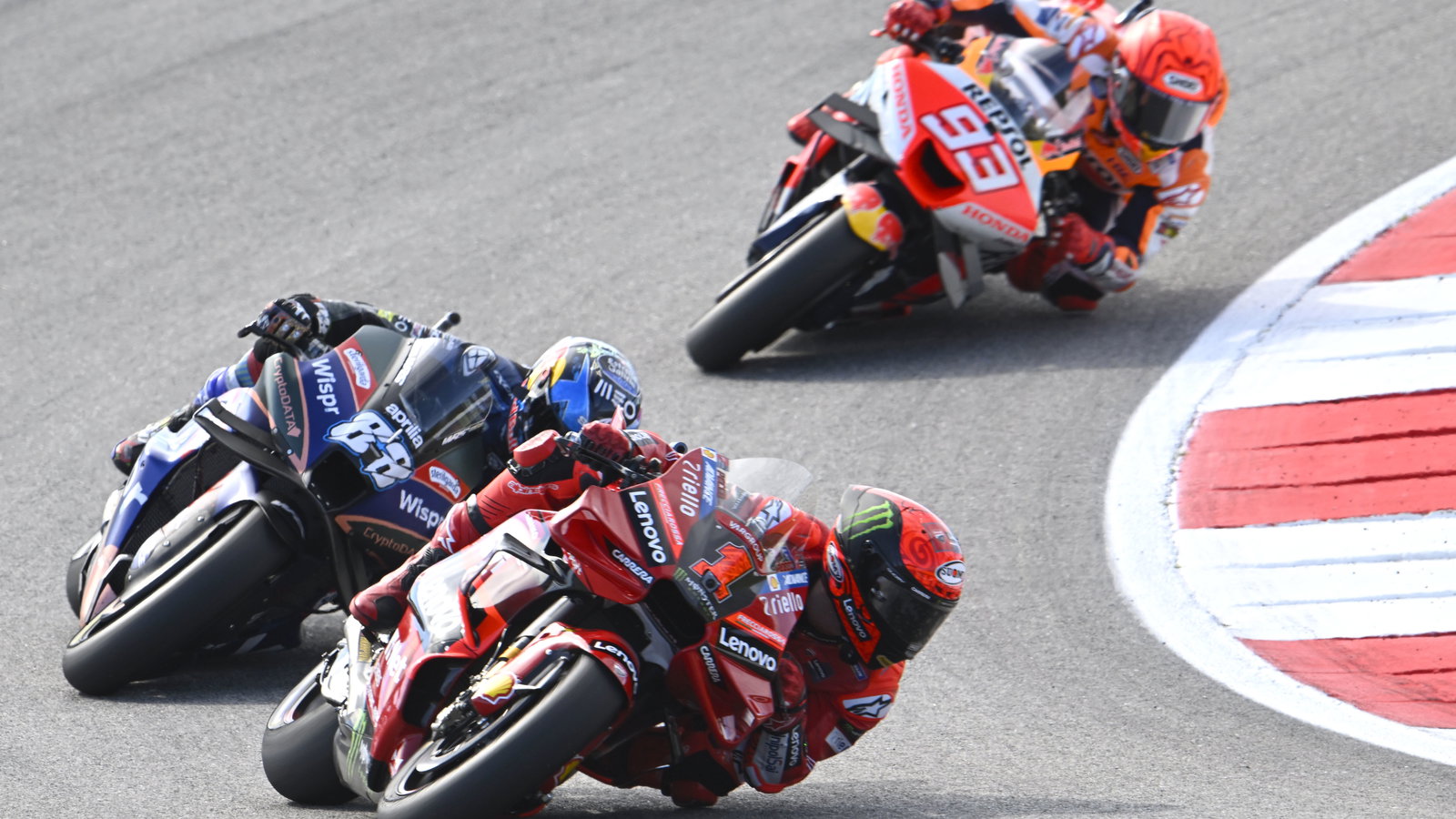 Bagnaia, Oliveira, Marquez