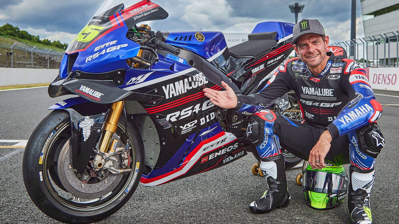 Cal Crutchlow in Yamaha wild-card colours