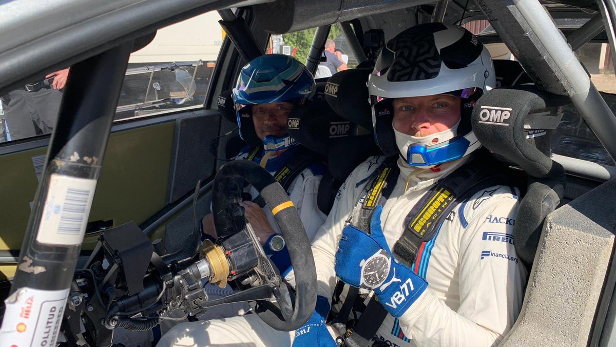 Valtteri Bottas completes Toyota Yaris WRC car test in Finland