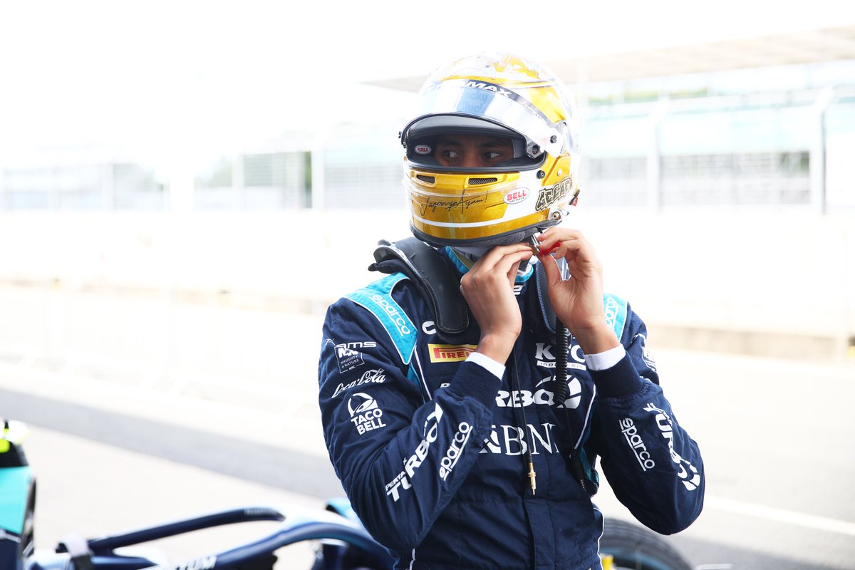 Gelael hospitalised after F2 feature race incident in Barcelona