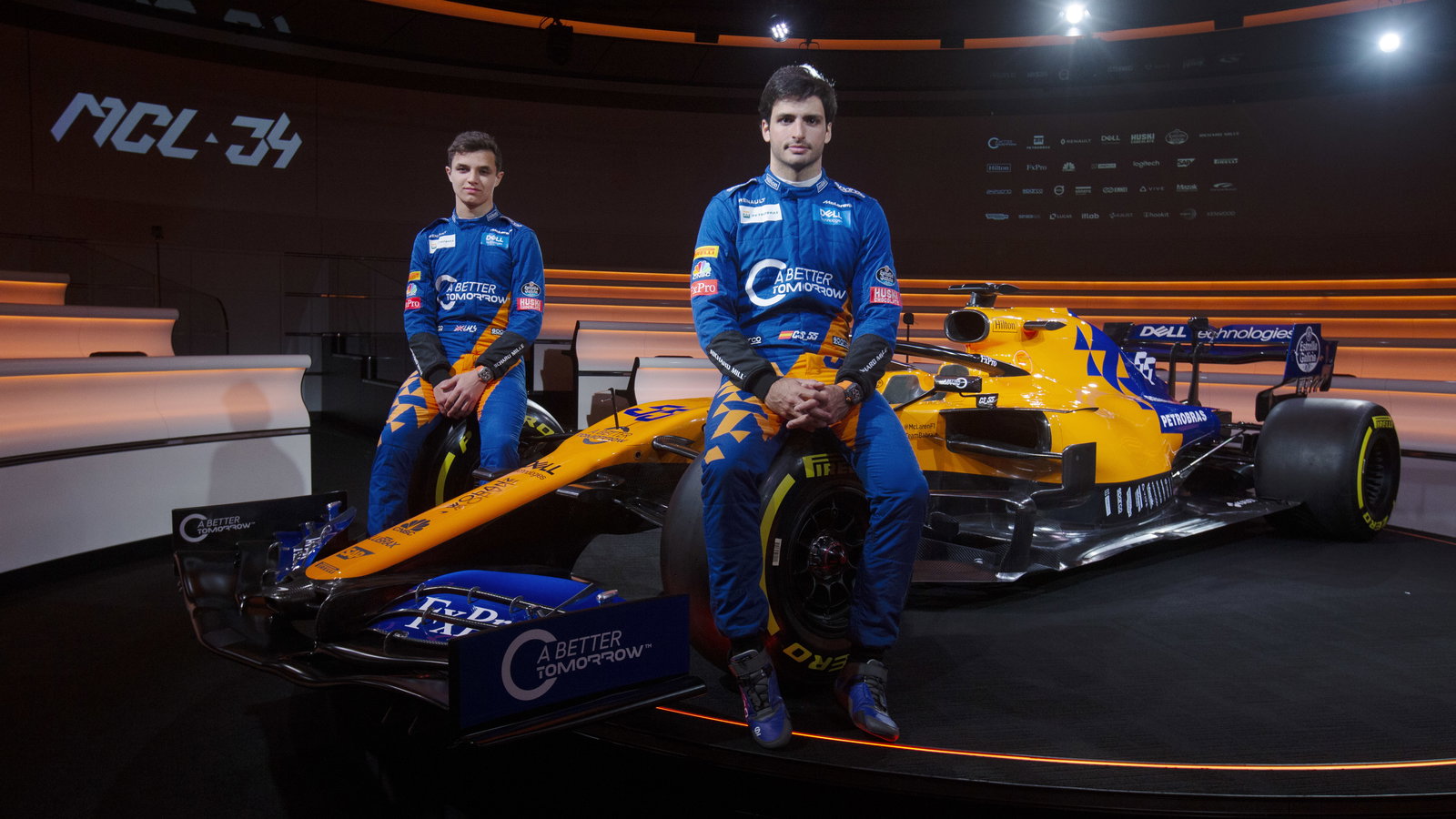 Carlos Sainz, Lando Norris, McLaren, MCL34,