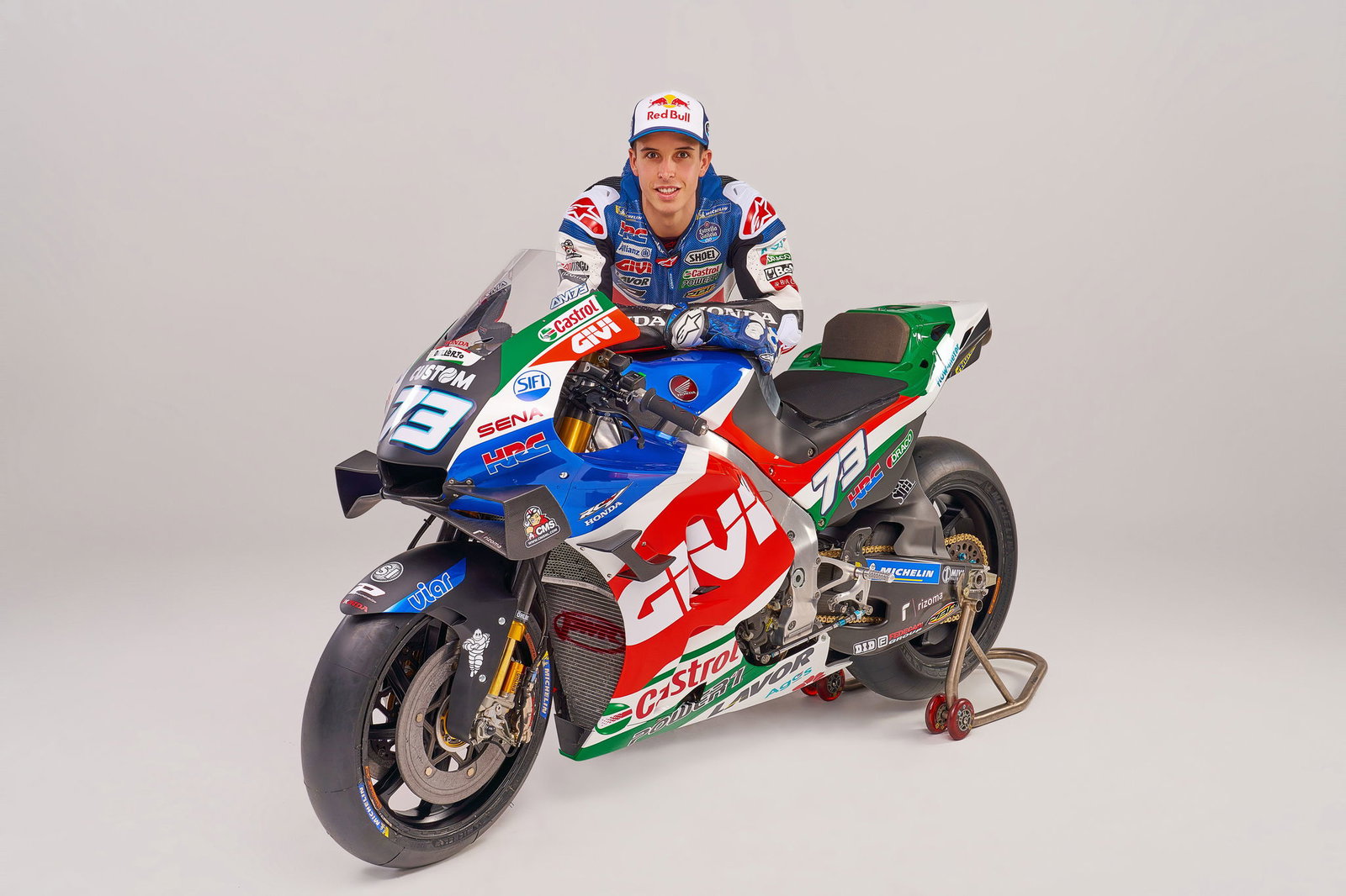 TAMPILAN PERTAMA: Alex Marquez dalam balutan warna LCR Honda MotoGP