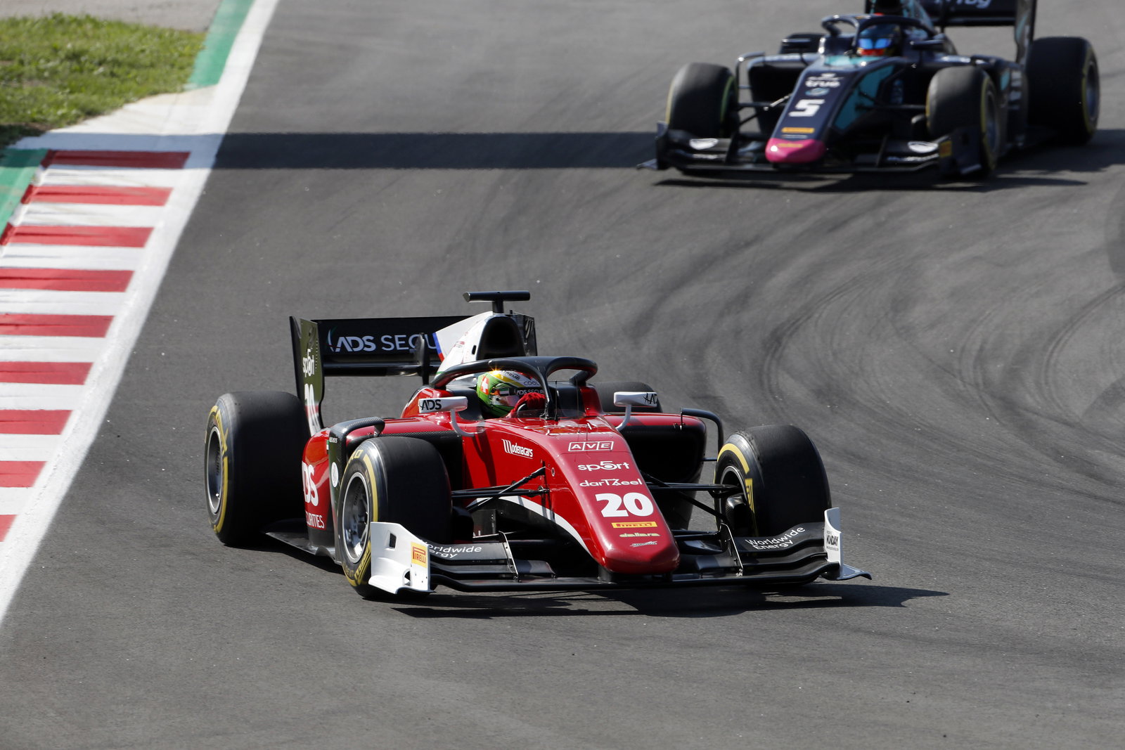 George Russell wins rain-hit F2 Barcelona feature race, under investigation