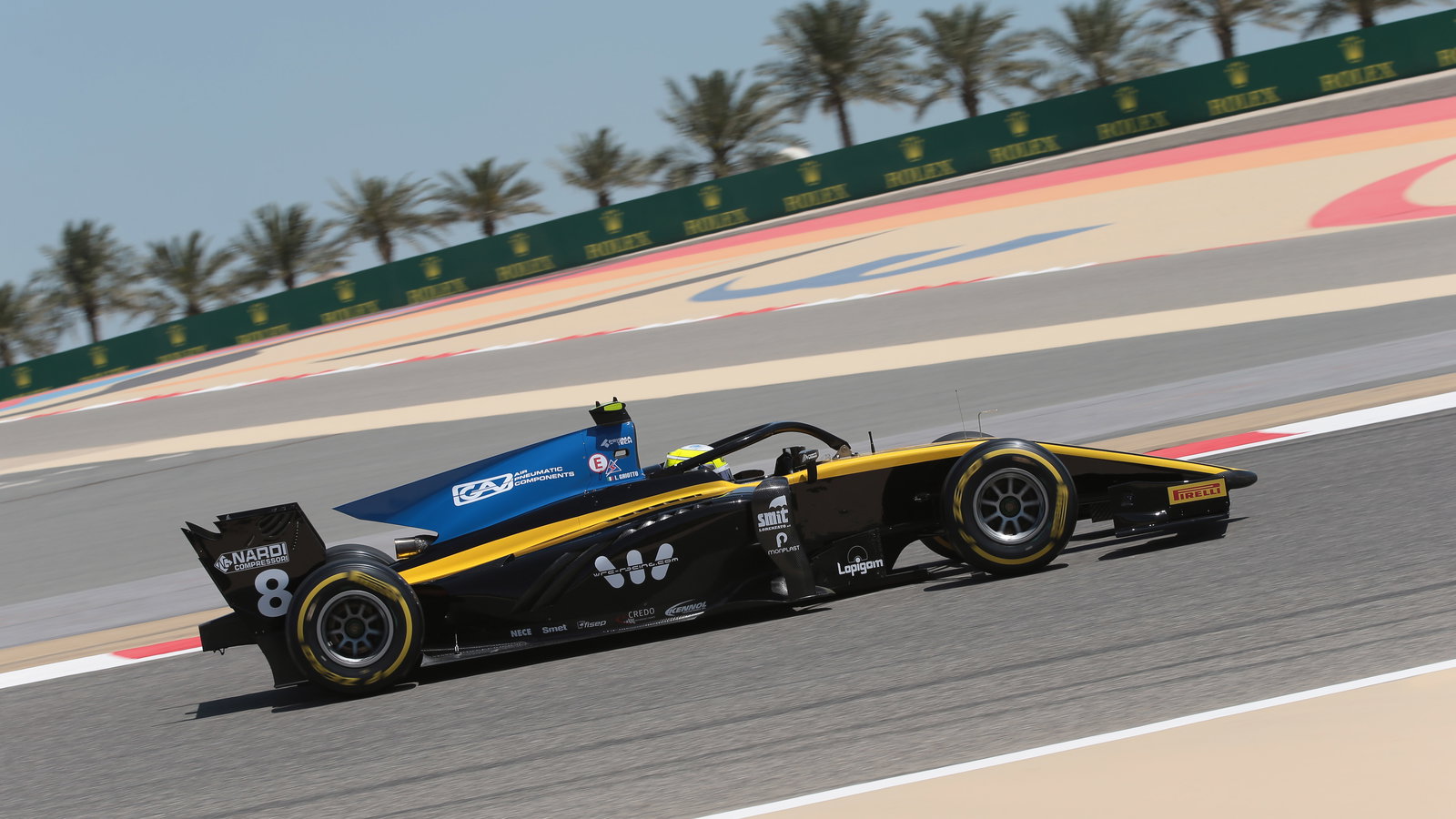 Luca Ghiotto meraih pole perdana di Formula 2 di Bahrain