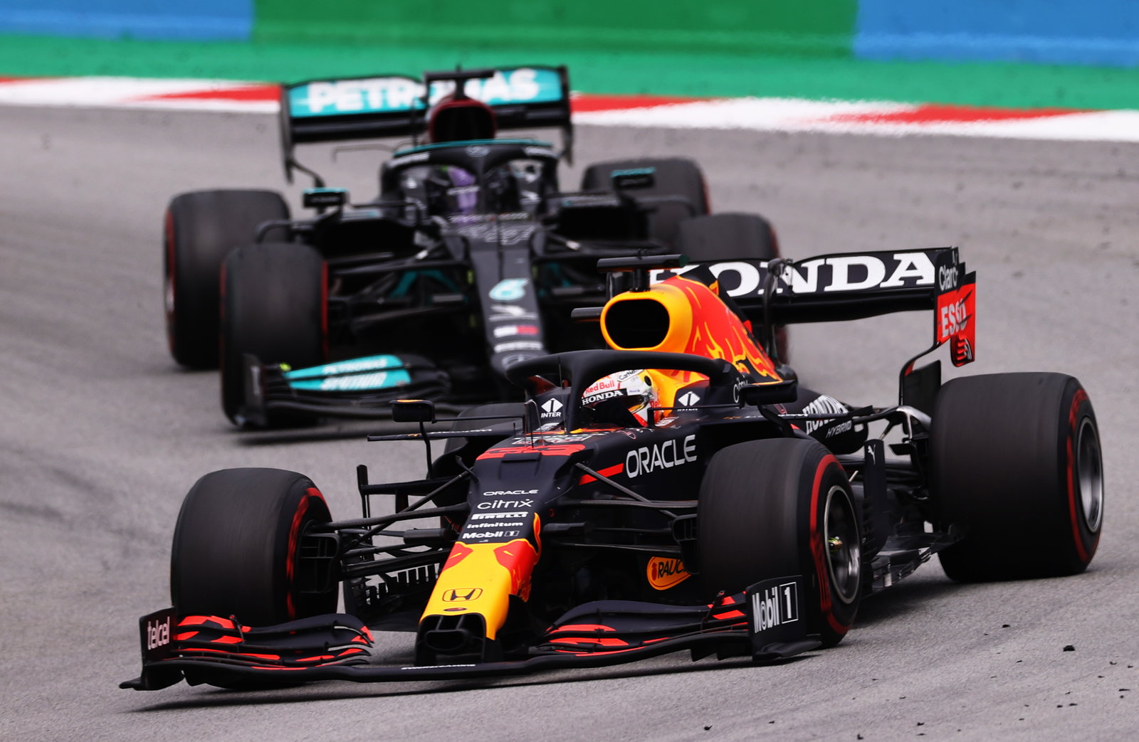 Wreaths and parade lap part of celebrations for F1 sprint race top three