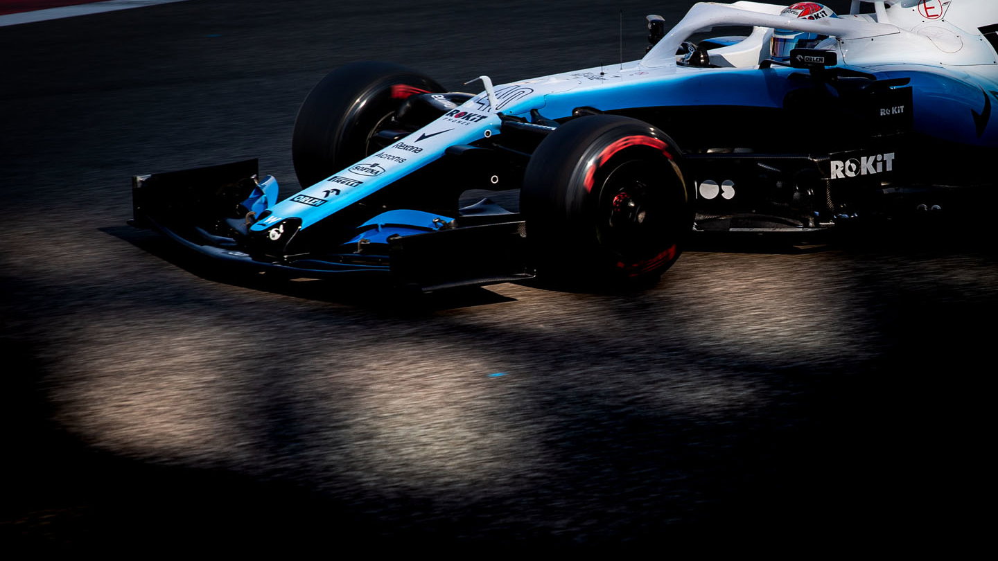 Williams FW43 mengaspal di Catalunya