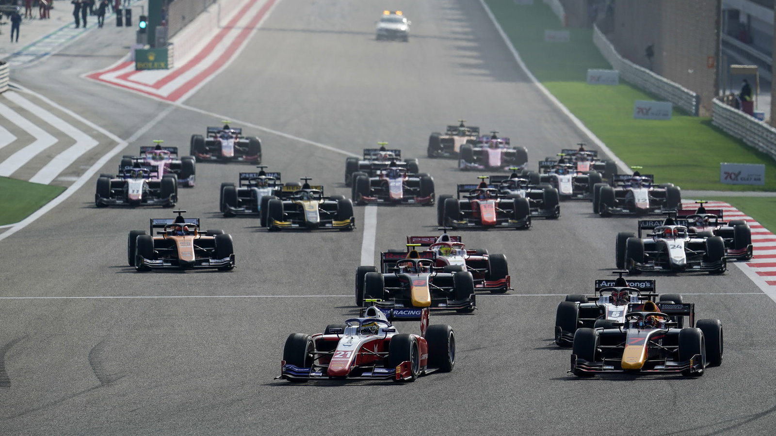 FIA Formula 2 2020 - Bahrain - Full Sprint Race Results