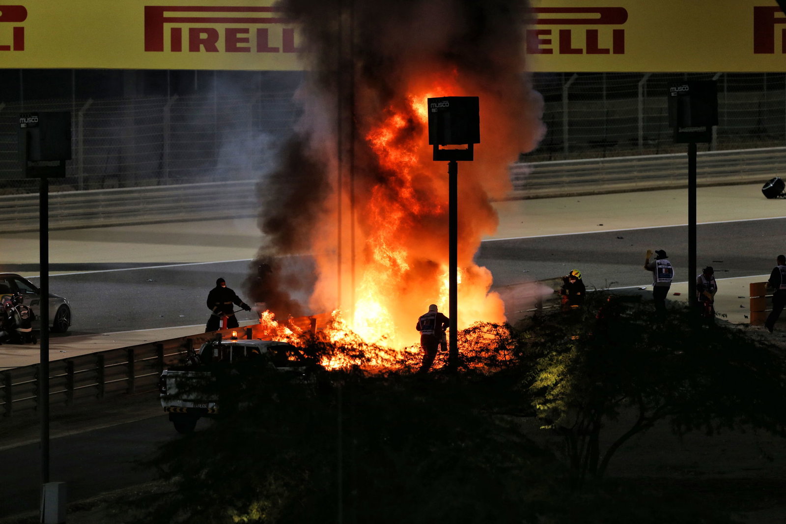‘I’ve never seen that much fire’ - F1 medical car driver reacts after heroic act