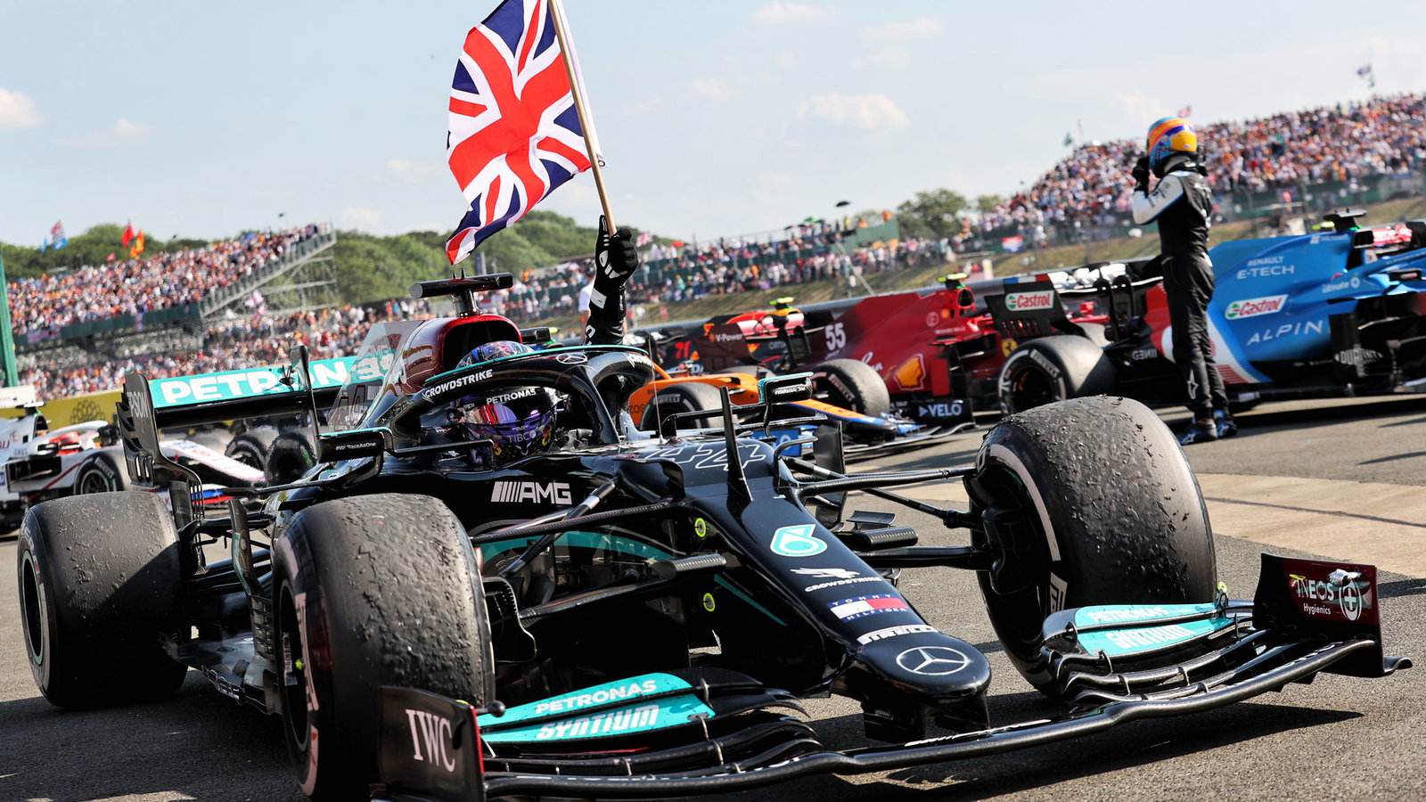 Hamilton overcomes penalty to claim sensational F1 British GP win