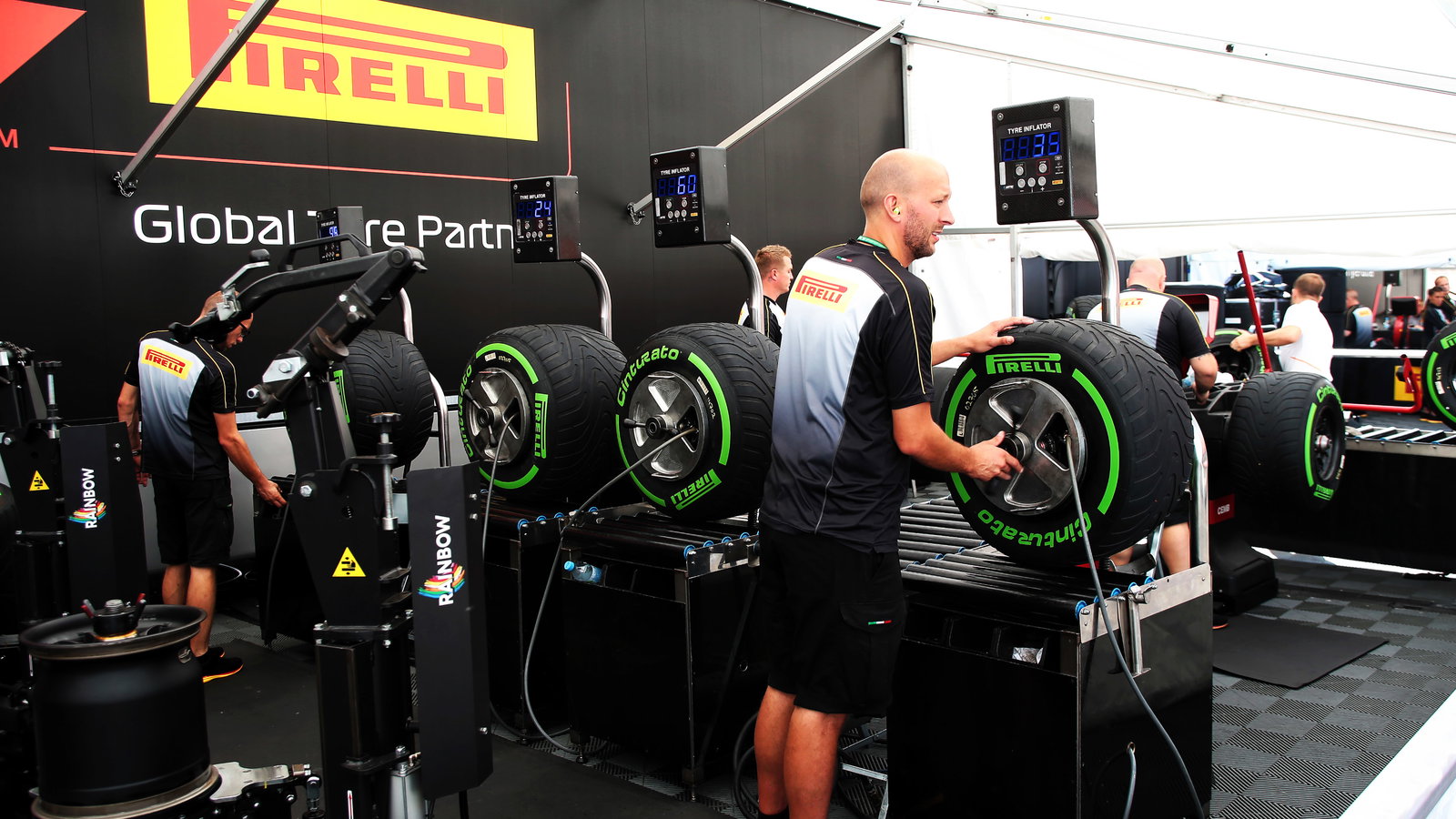 Pirelli, team members, F1, 