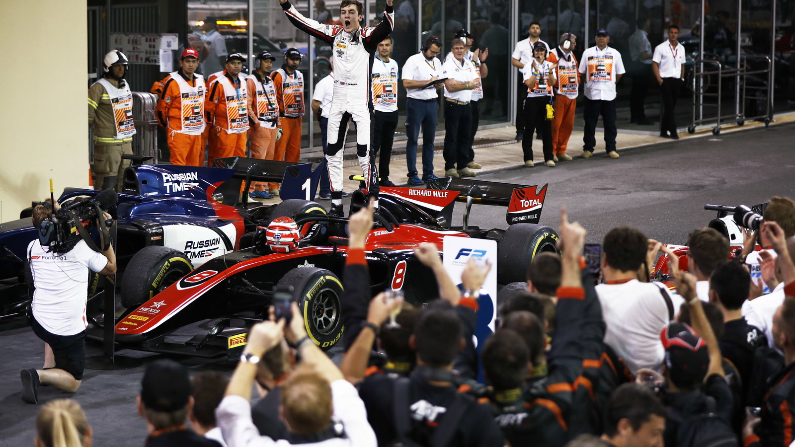 Russell claims F2 title with feature race victory in Abu Dhabi
