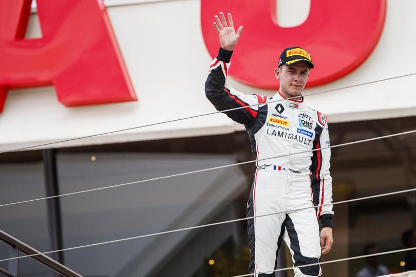 Dorian Boccolacci scores MP Motorsport's first GP3 win of 2018