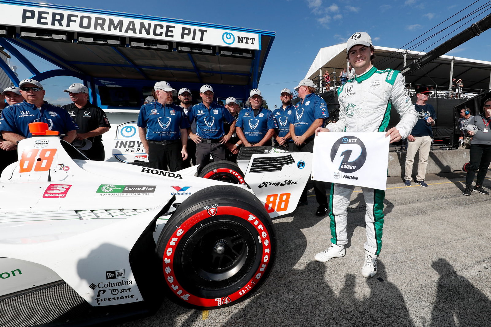 Colton Herta menggigit Will Power untuk Portland Pole