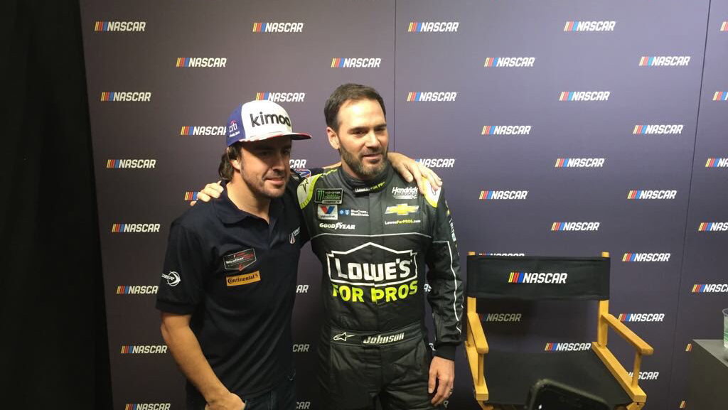 Fernando Alonso, Jimmie Johnson,