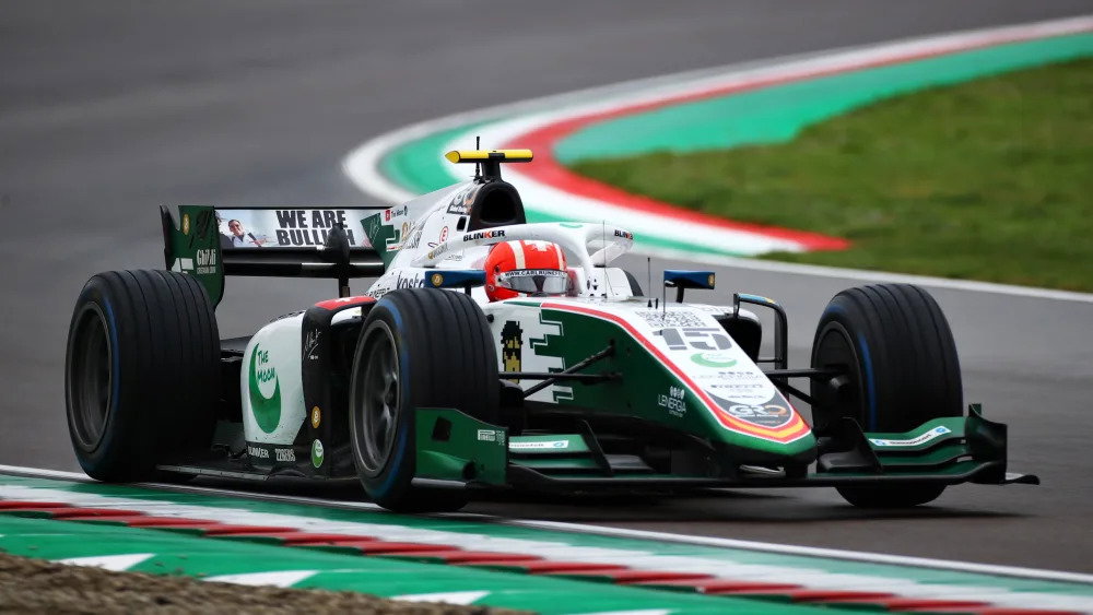 Red Bull F1 junior Juri Vips claims Imola F2 pole in wet conditions
