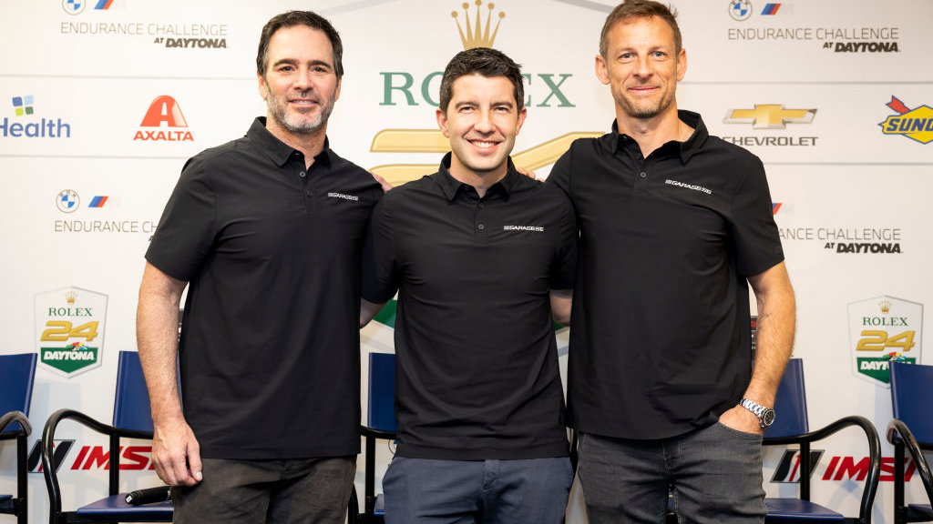 Jimmie Johnson, Mike Rockenfeller, Jenson Button, Hendrick Motorsports, Garage 56