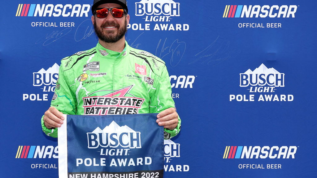 Martin Truex Jr, Joe Gibbs Racing, NASCAR Cup pole winner at New Hampshire