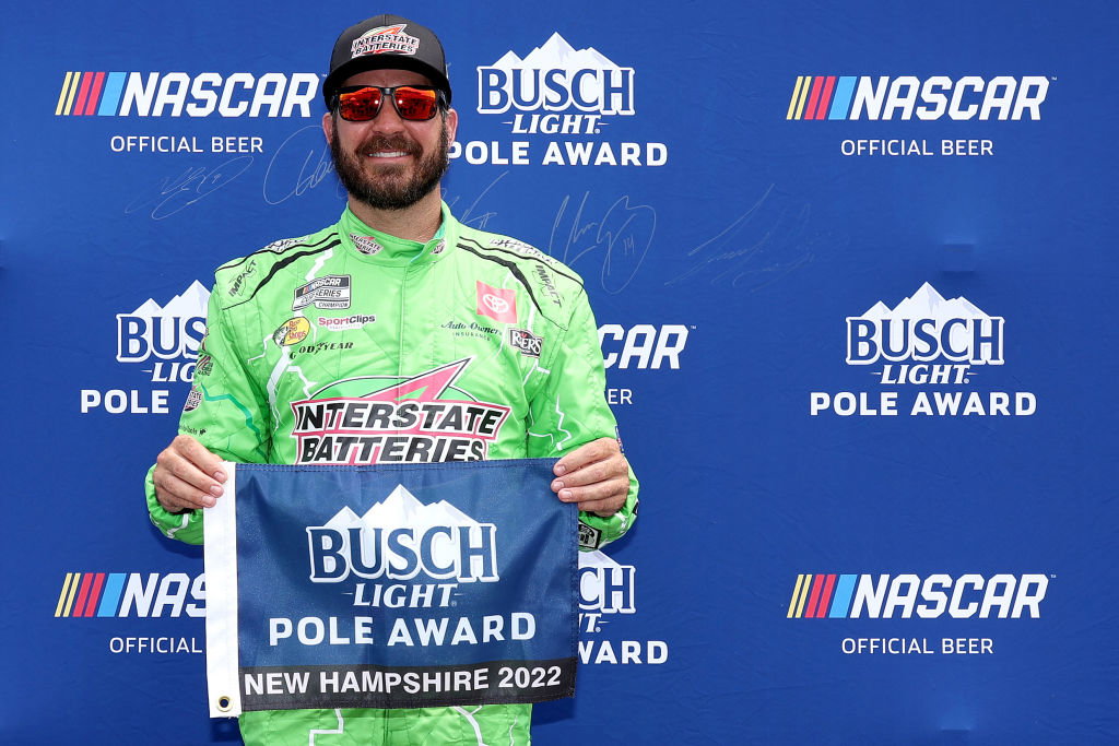 Martin Truex Jr, Joe Gibbs Racing, NASCAR Cup pole winner at New Hampshire