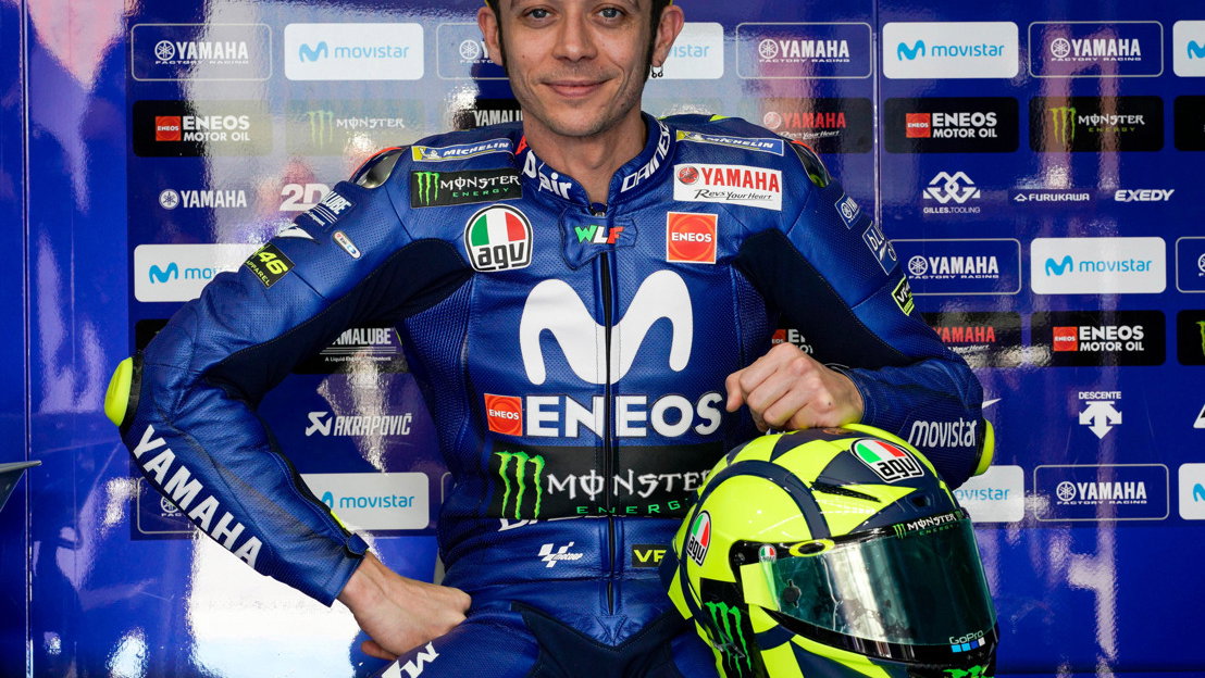 Valentino Rossi, 2018 MotoGP helmet,