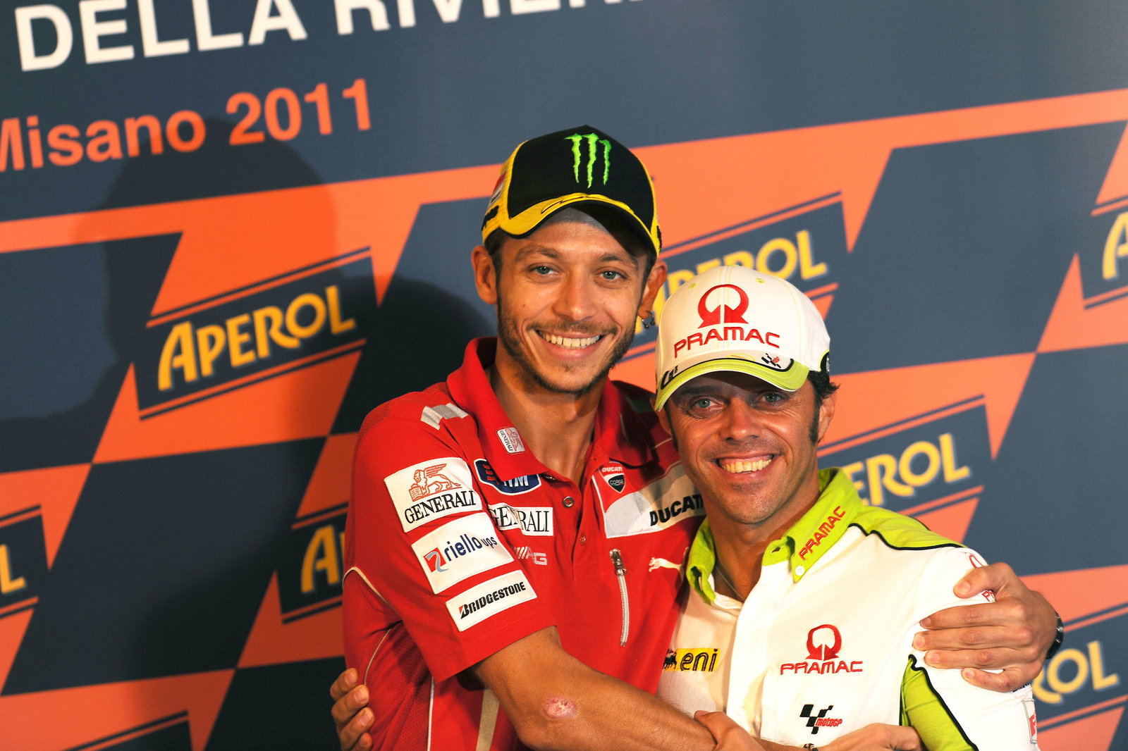 Rossi and Capirossi, San Marino MotoGP 2011