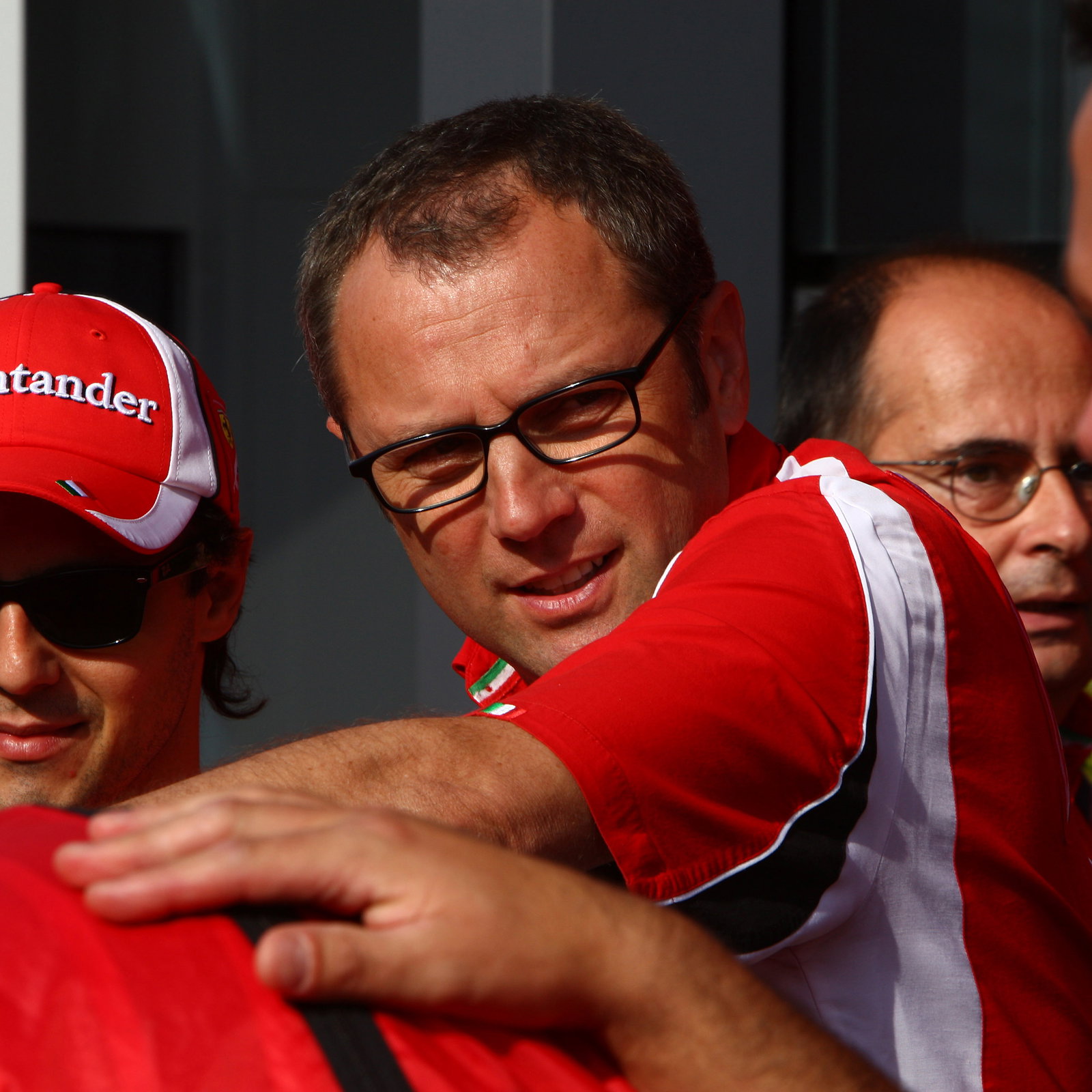 08.09.2011- Felipe Massa (BRA), Scuderia Ferrari, F-150 Italia and Stefano Domenicali (ITA), Team Pr