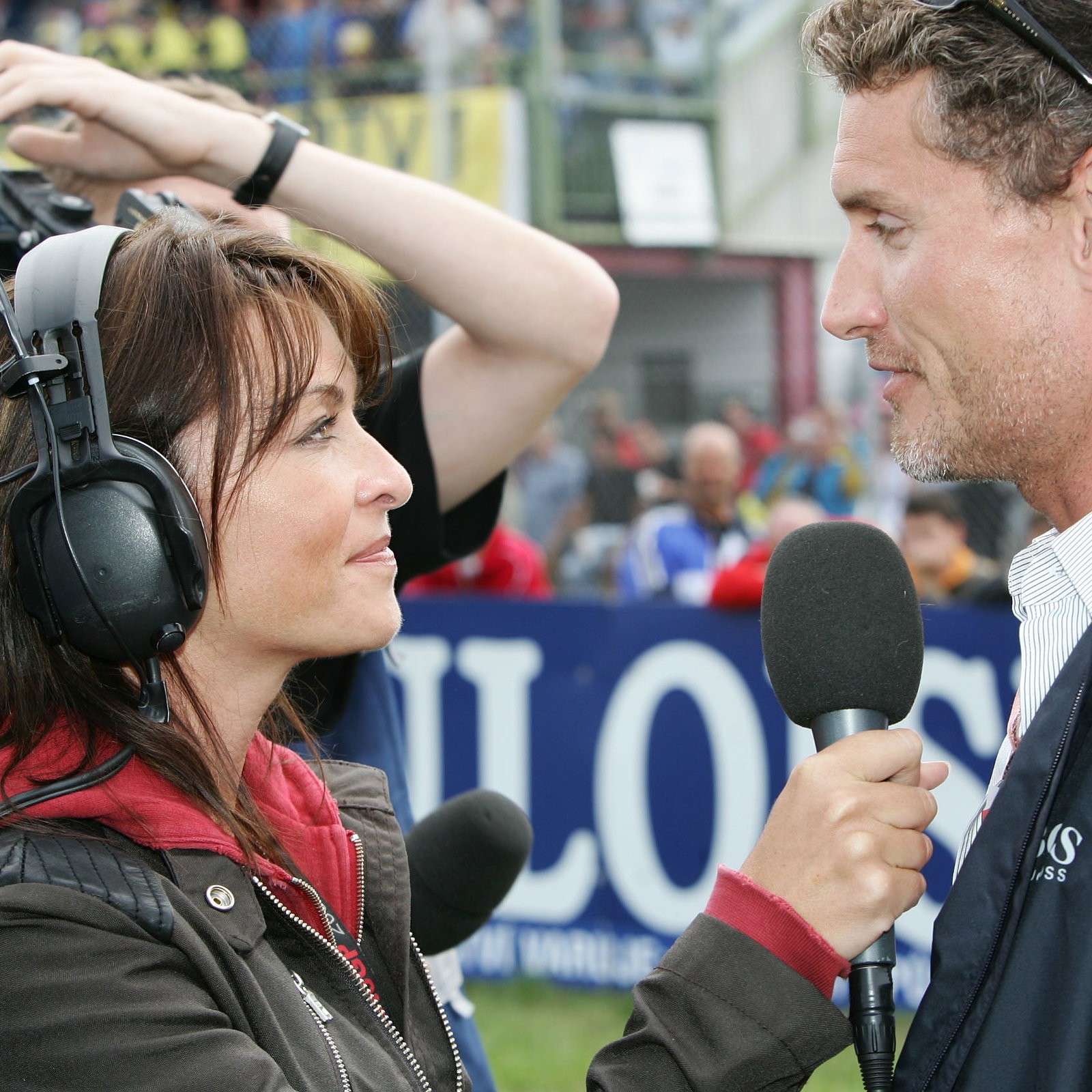 Suzi Perry interviews David Coultard, Czech MotoGP, 2005