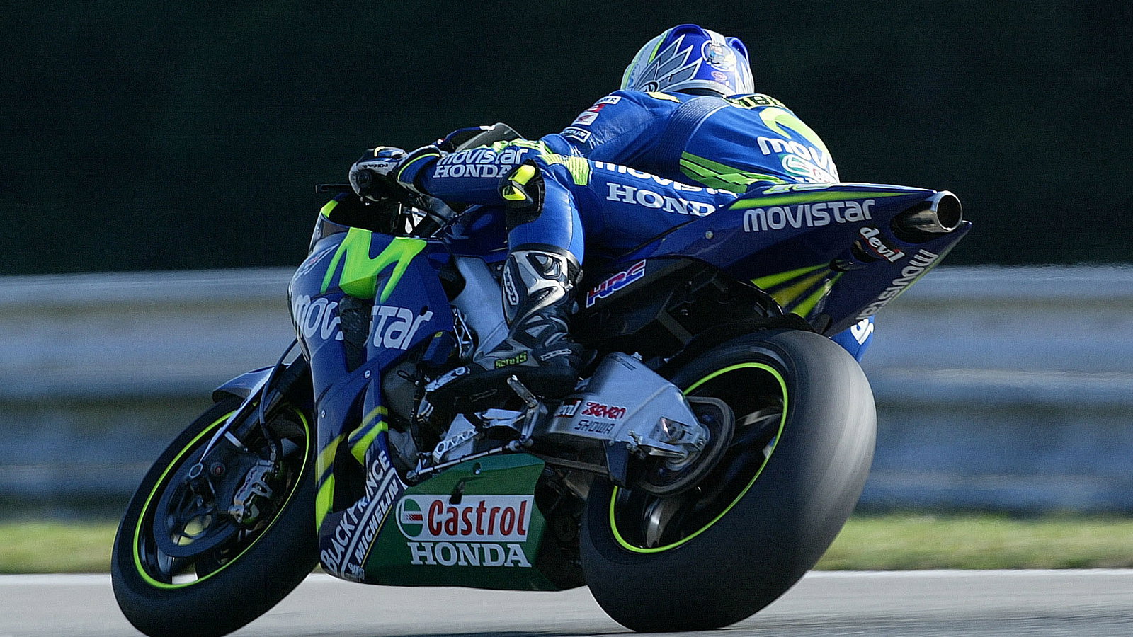 Gibernau on the new Honda RC211V, Brno tests, 30/08/05