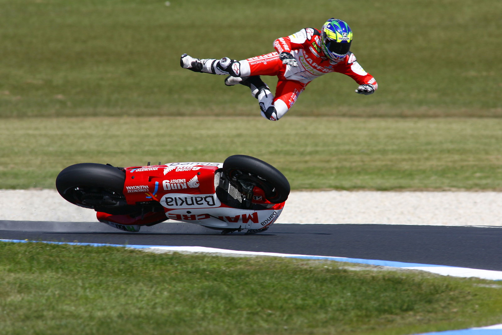 Cudlin crashes, Australian MotoGP 2011