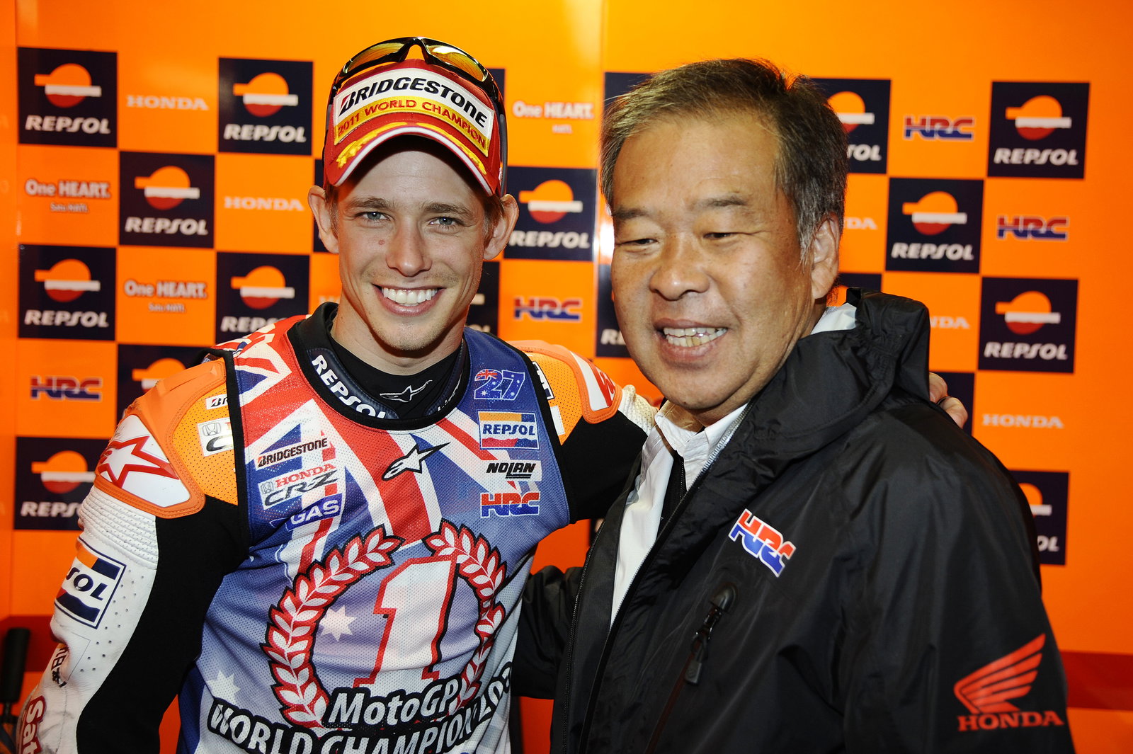 Stoner and Nakamoto, Australian MotoGP Race 2011