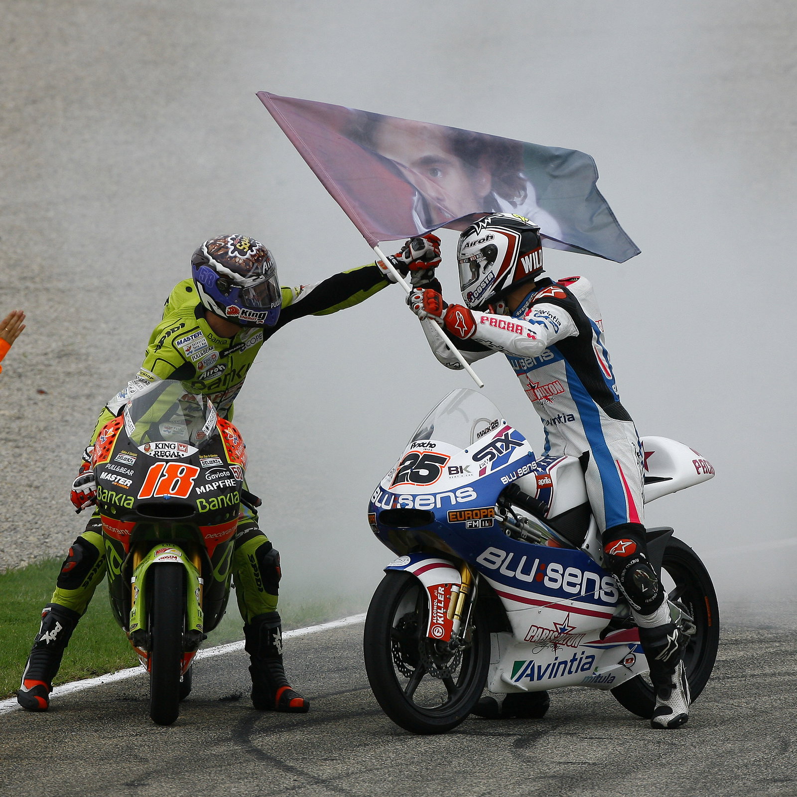 Terol and Vinales, 125 race, Valencia MotoGP 2011