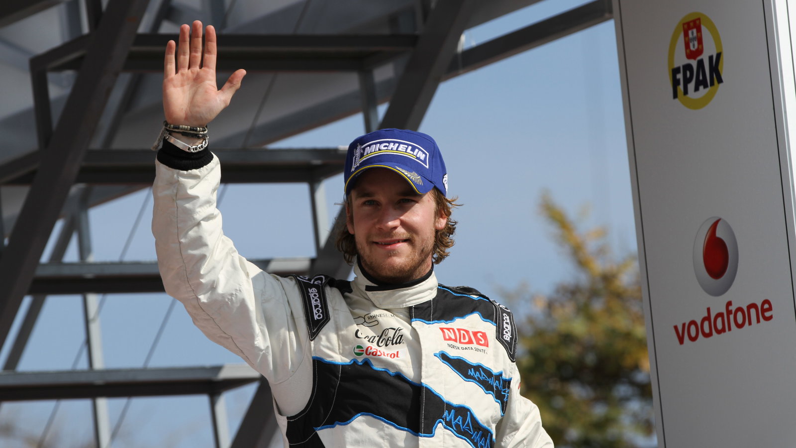 Podium, Second place, Mads Ostberg (NOR) Jonas Andersson (SUE), Ford Fiesta RS WRC, M-Sport Stobart