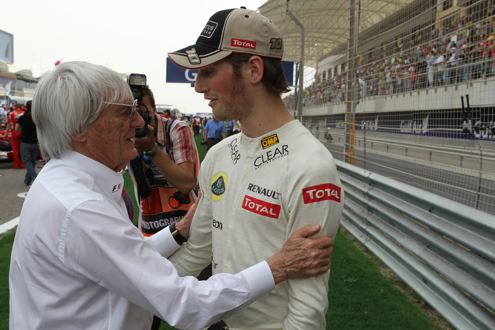 22.04.2012- Race, Bernie Ecclestone (GBR), President and CEO of Formula One Management and Romain G