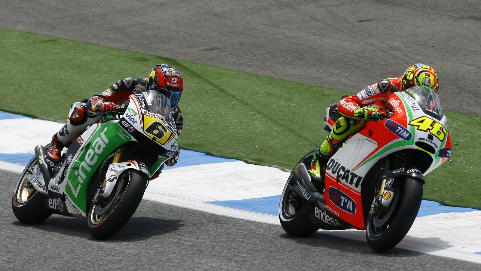 Bradl and Rossi, Portuguese MotoGP 2012