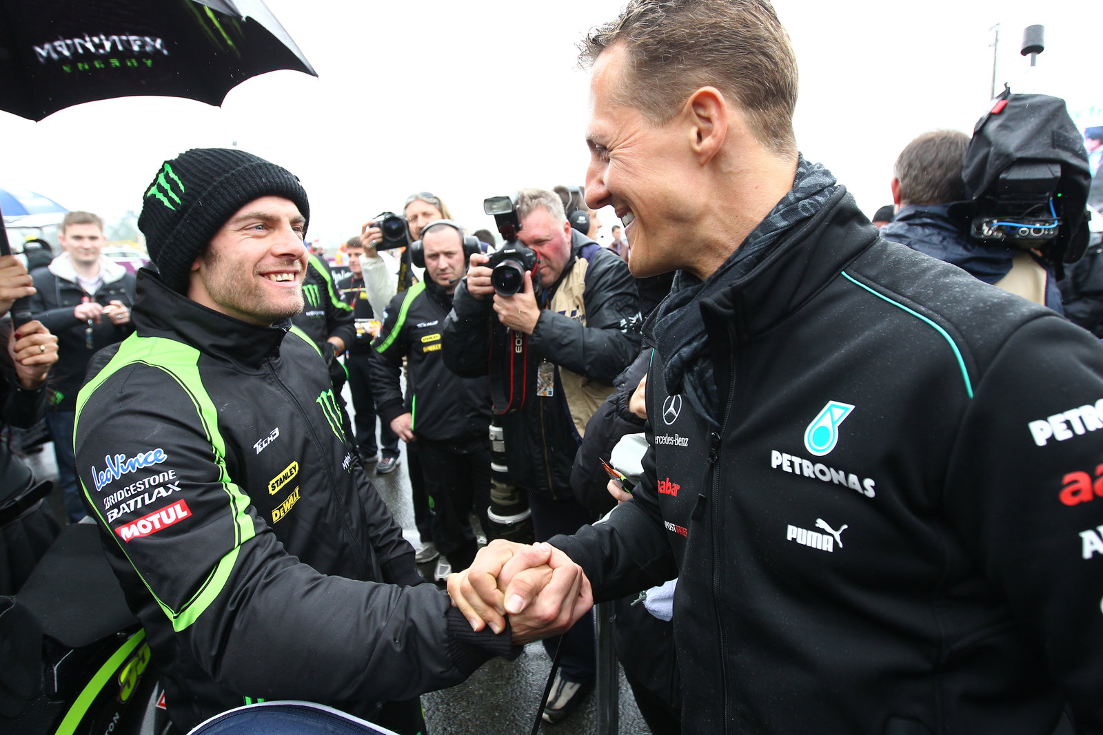 Crutchlow and Schumacher, French MotoGP 2012