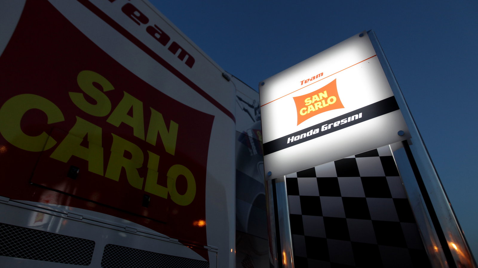 Gresini San Carlo hospitality in paddock, Catalunya MotoGP 2012
