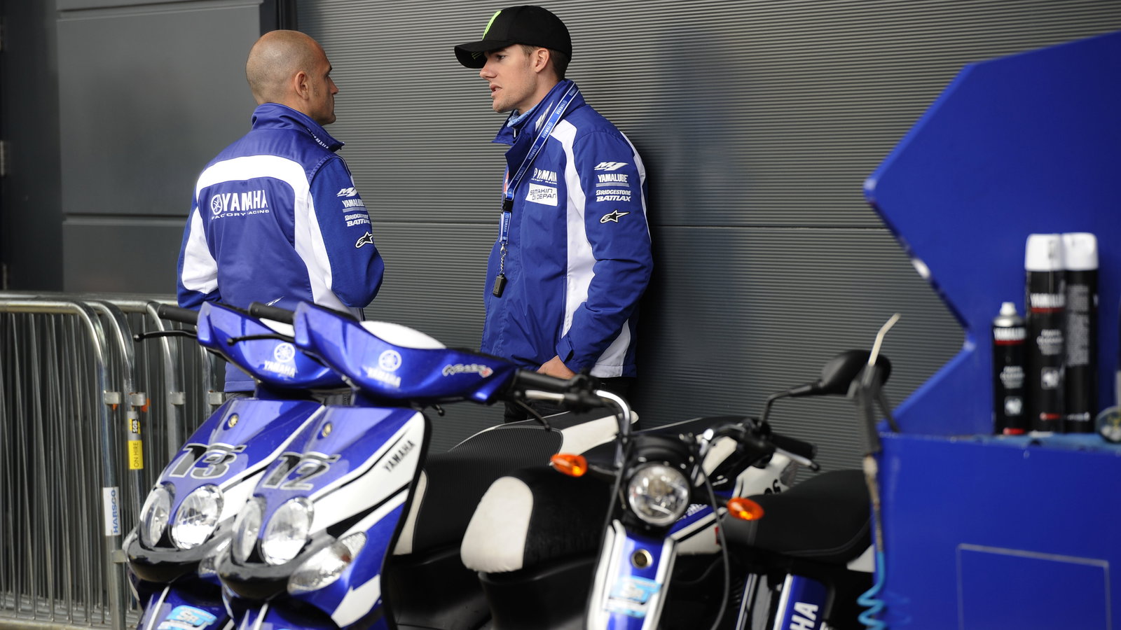 Spies, Meregalli, British MotoGP 2012