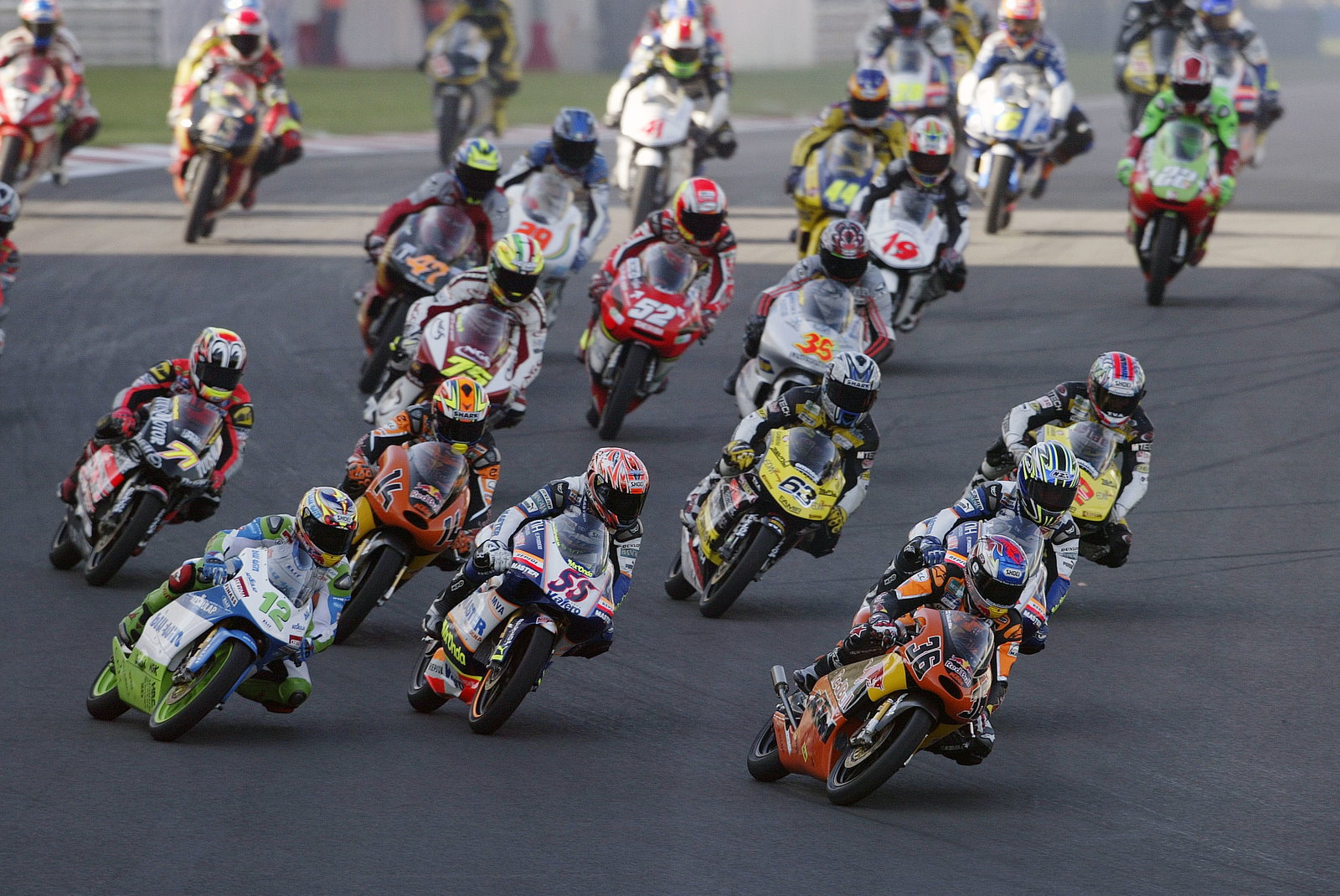 Race start, Turkish 125GP Race 2005