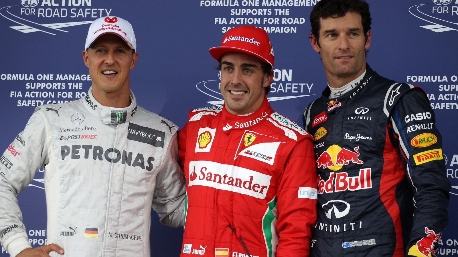 07.07.2012- Qualifying, Fernando Alonso (ESP) Scuderia Ferrari F2012 pole position, 2nd position Mar