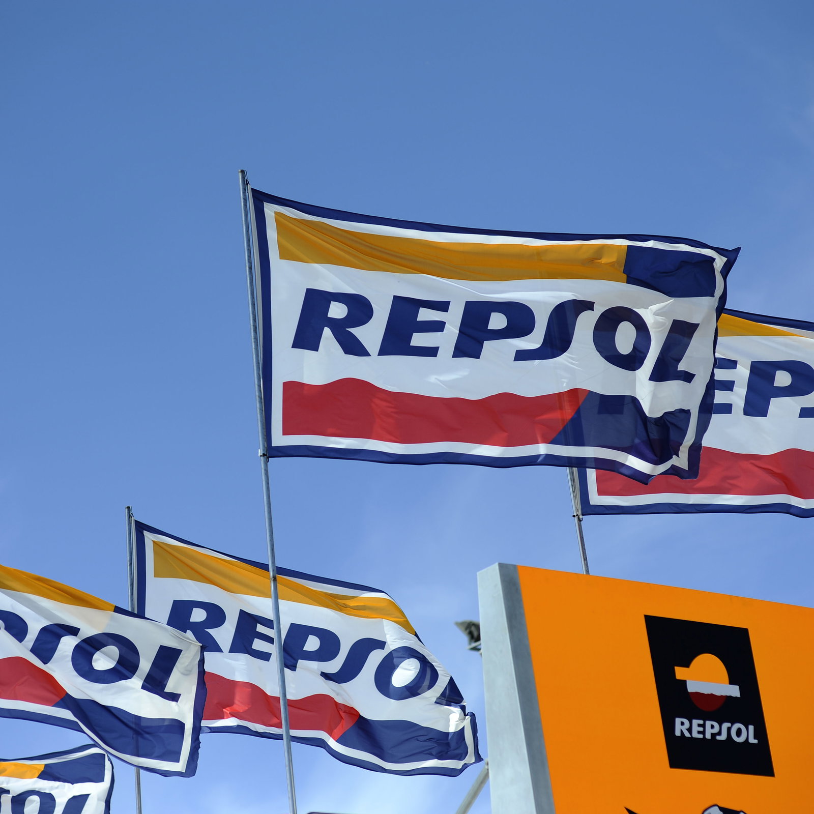 Repsol Honda flags, Italian MotoGP 2012